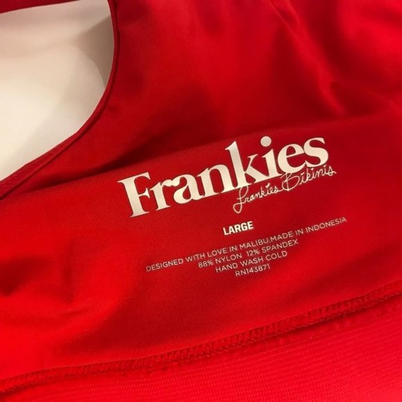 Frankie's Bikinis Red Swim Bikini - Picture 7 of 9